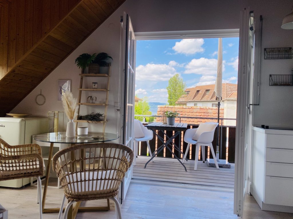 Balkon mit Seeblick